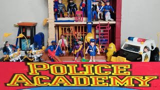 RETROWED KENNER 1988 POLICE ACADEMY ENTIRE TOY LINE OF FIGURES VEHICLES AND PLAYSETS [upl. by Olvan369]