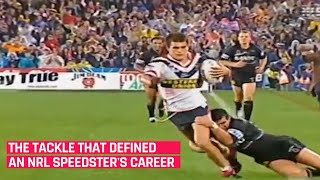 Todd Byrne  The Scott Sattler tackle that defined an NRL speedsters career [upl. by Ariaic705]