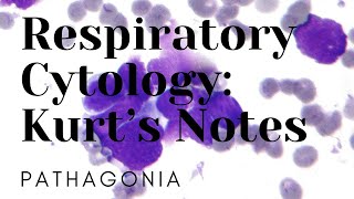 Respiratory Cytology Kurt’s Notes pathagonia [upl. by Elish]