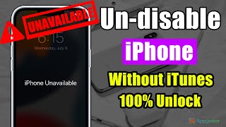 How to Undisable iPhone Without iTunes iPhone Unavailable Security Lockout Undisable In Minutes [upl. by Gladys]