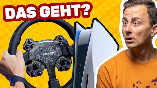 Der perfekte SimRacing Hack PC Lenkrad auf der PS5 spielen [upl. by Lander]