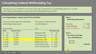 How to Calculate Federal Withholding Tax [upl. by Zebadiah345]