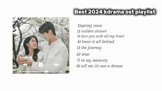 Best Kdrama ost playlist 2024 Relaxing sleeping studying kdrama ost playlist [upl. by Prichard]