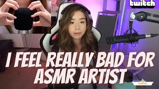 pokimane shared her thoughts about ASMR artist Taking about ASMR contact pokimane twitch shorts [upl. by Eibor]