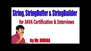 String StringBuffer amp StringBuilder for JAVA Certification amp Interviews [upl. by Achorn]