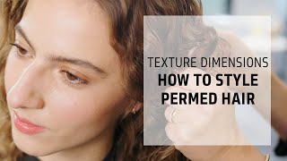 How to Maintain amp Style Permed Hair  Texture Dimensions  PERM  Goldwell Education Plus [upl. by Agosto538]