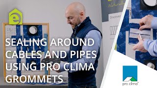 Using Pro Clima Grommets To Airtight Seal Around Pipes and Cables [upl. by Mccafferty]