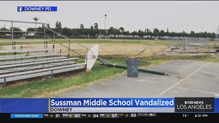 Middle school in Downey vandalized [upl. by Terra849]