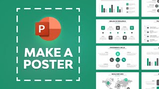 How to Make a Poster in PowerPoint Quickly With PPT Templates [upl. by Aerdnael]