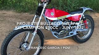 Projecte Restauració Bultaco SherpaT quotKit Campeónquot 350cc Model 92 de 1972 [upl. by Lisab]