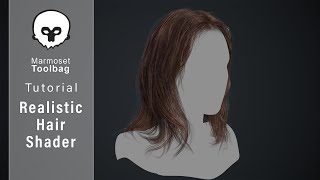 How to Create Realistic Hair Shader in Marmoset Toolbag 4 [upl. by Bloem719]