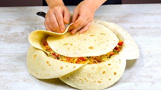 Mettez 7 tortillas comme ÇA dans la poêle et attendez 40 minutes Ouah [upl. by Eal]