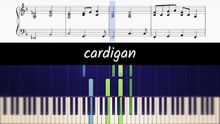 How to play piano part of Cardigan by Taylor Swift [upl. by Annim]