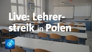 Live Lehrerstreik in Polen [upl. by Aprile52]