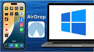 How to Use AirDrop On Windows PC I AirDrop iPhone To Windows 2024 [upl. by Aerda]