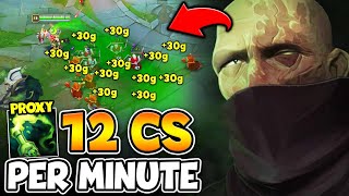 How I farmed 12 CS per minute with Double Proxy Singed SEASON 14 PROXY STRATEGY [upl. by Bahr]