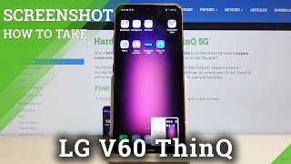 How to Take Screenshot in LG V60 ThinQ 5G – Capture Screen [upl. by Ileane]