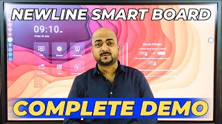 Newline Interactive Flat Panel ⚡ Complete Demo 🔥🔥🔥 How To Use Smart Board ⚡ Smart Board Demo [upl. by Miko]