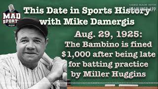 Aug 29 This Date in Sports History the Bambino is fined by Yankees [upl. by Gnil]