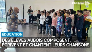 Des élèves aubois composent écrivent et chantent leurs chansons [upl. by Aliuqaj]