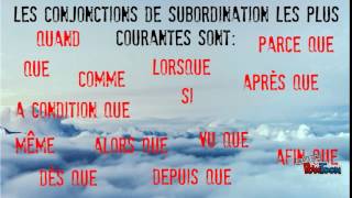 Les conjonctions de subordination [upl. by Nolyaj854]