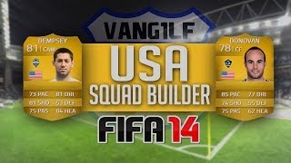 FIFA 14 FUT  GoldSilver USAAmerican Squad Builder ft Altidore Dempsey Donovan and Zusi [upl. by Rotman]