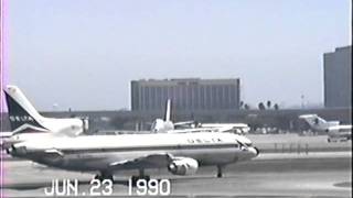 Delta L1011 Takeoff at LAX  6231990 [upl. by Gnoy]