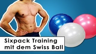 Sixpack Training  Bauchmuskel Übungen mit dem Gymnastikball [upl. by Benilda]