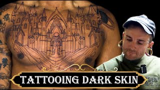 Tattoo Experience Tattooing Darker Skin [upl. by Tihor]