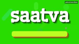 SAATVA  HOW TO PRONOUNCE IT [upl. by Sharla331]