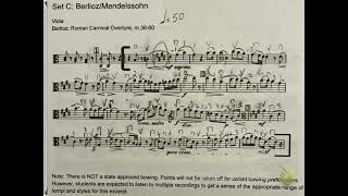 Viola State Excerpt Berlioz Roman Carnival [upl. by Aisereht880]