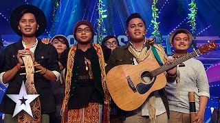 Sada Borneo Brings Back Relaxing Sounds of Borneo  Asia’s Got Talent Semis 3 [upl. by Eibob]