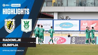 Radomlje 1  3 Olimpija  21 krog 202324 PrvaLigaTelemach [upl. by Aivekal]