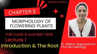 XI Biology  Chapter 5  Lecture 1  Introduction amp The Root  Morphology of Flowering Plants  NEET [upl. by Bunow]