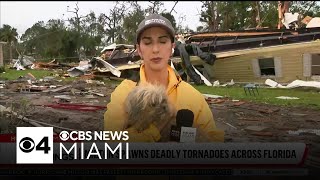 Dog found in rubble at Florida mobile community after Hurricane Milton swept through [upl. by Mcgraw762]