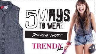 5 WAYS ♡ TRENDIY ART  The long shirt by Gabrielle Shulman [upl. by Aivatnwahs]