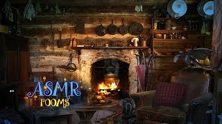 Hagrids Hut REMAKE  Harry Potter Inspired ASMR  Cozy fireplace Thunderstorm Fang and Dragon [upl. by Raila]