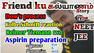 Reimer Tiemann reactionKolbe schmitt reactionDows processAspirin preparationNEETJEEtamil [upl. by Novahc]