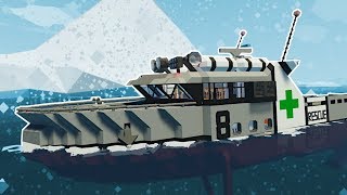 SHIP SURVIVAL DURING BLIZZARD  Stormworks Multiplayer Gameplay  Sinking Ship Survival [upl. by Navek642]