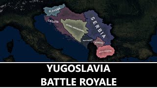 Yugoslavia  Battle Royale  Hoi4 TImelapse [upl. by Haelat916]