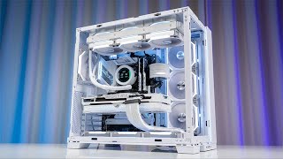 「4K」 Lian Li Pco11 Evo White Build Pc  Intel i912900k  Rog RTX 3090 White  Builder pc [upl. by Frasch]