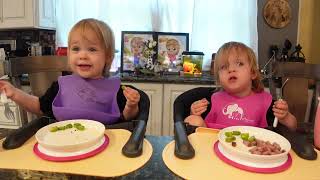 Twins try Fava beans [upl. by Niveek]