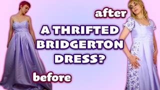 Did I thrift a Regency Era gown Full Bridgerton Dress Costume Tutorial [upl. by Anirrak]