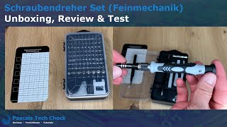 Mini Feinmechaniker Schraubendreher Set  Unboxing Review und Test Praxistest [upl. by Raddi]