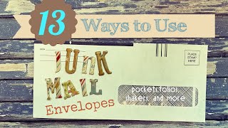 13 Junk Mail Envelope Ideas including pockets shakers and booklets [upl. by Noellyn]