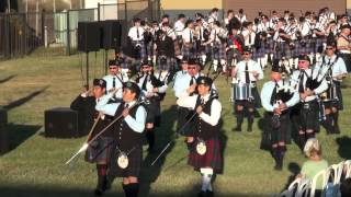 Closing Ceremony  Massed Bands  2012 Seaside Highland Games [upl. by Hadrian]