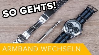 So Gehts Ein Uhrenarmband wechseln  DEUTSCH  TUTORIAL2  HD [upl. by Nitfa]