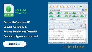 XDA APK Toolkit V13  DecompileCompile XAPKtoAPK Remove Permission from Any APP [upl. by Windham]