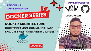 Day2  Docker Architecture and Important Docker commands amp GitHub Notes [upl. by Aryamo]