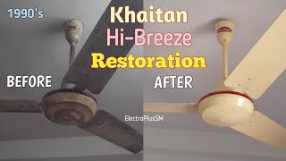 90s Khaitan HiBreeze ceiling fan Hand Painting Restoration [upl. by Arvid]